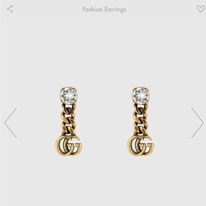 Gucci Crystal dangling earrings.